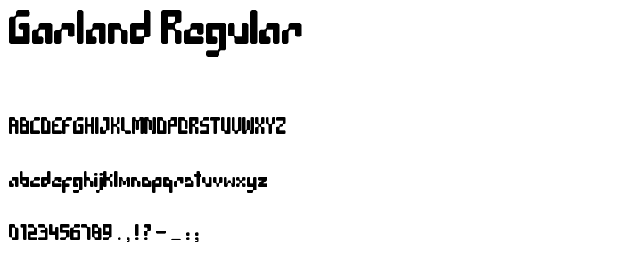 Garland Regular font